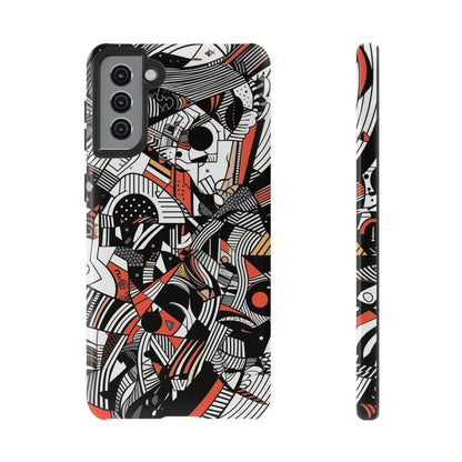 DOODLE ABSTRACTO #3 | Funda resistente para teléfono