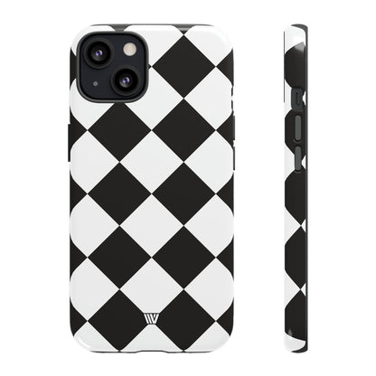 DIAMANTE BLANCO Y NEGRO | Funda resistente para teléfono