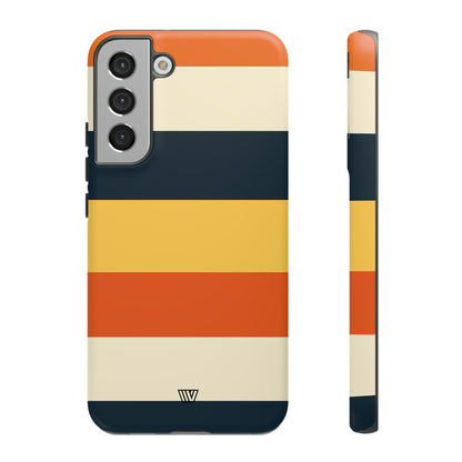 Rayas de atardecer en la playa | Funda resistente para teléfono