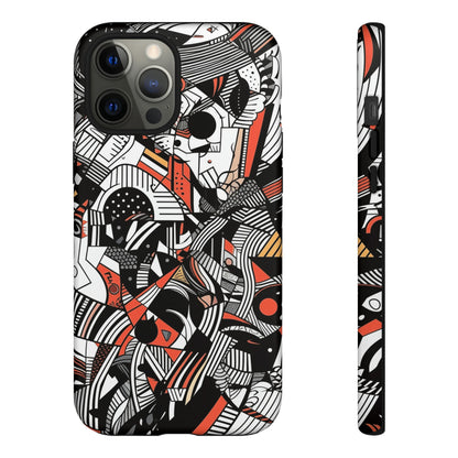 DOODLE ABSTRACTO #3 | Funda resistente para teléfono