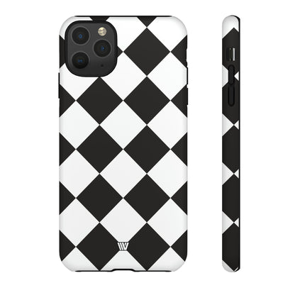 DIAMANTE BLANCO Y NEGRO | Funda resistente para teléfono