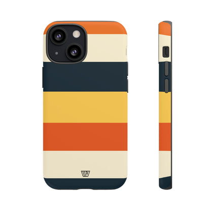 Rayas de atardecer en la playa | Funda resistente para teléfono