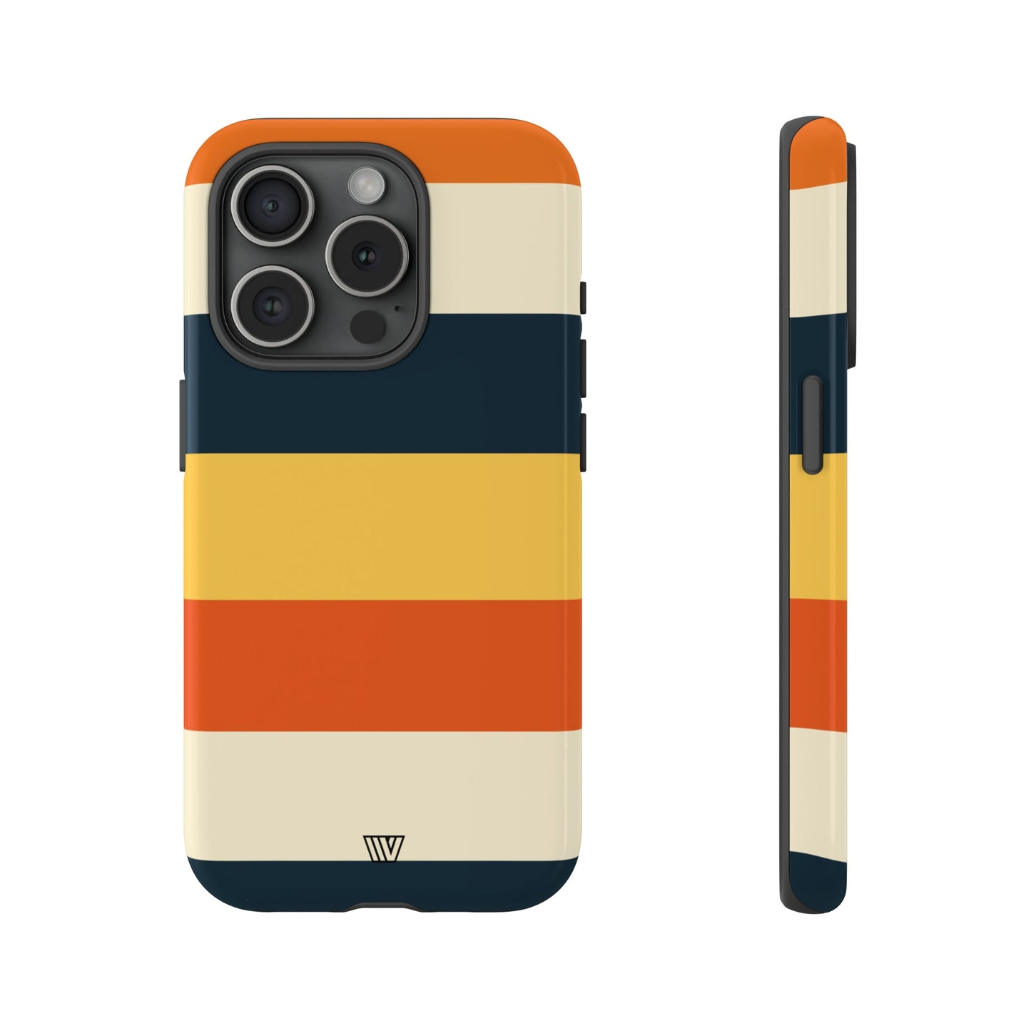 Rayas de atardecer en la playa | Funda resistente para teléfono