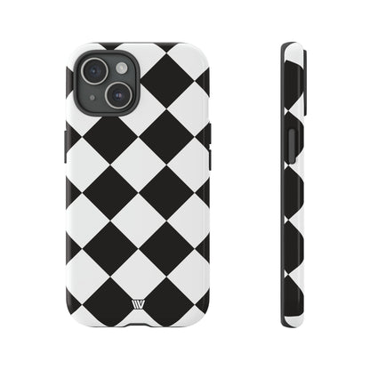 DIAMANTE BLANCO Y NEGRO | Funda resistente para teléfono