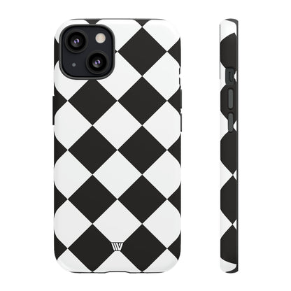 DIAMANTE BLANCO Y NEGRO | Funda resistente para teléfono