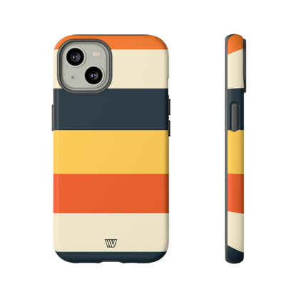 Rayas de atardecer en la playa | Funda resistente para teléfono
