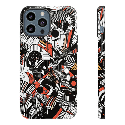 DOODLE ABSTRACTO #3 | Funda resistente para teléfono