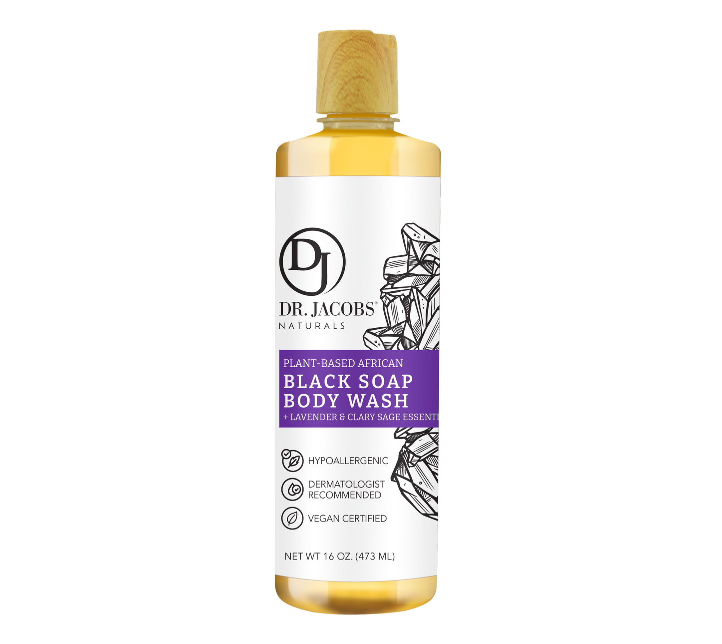 Jabón negro de lavanda y salvia (All American)