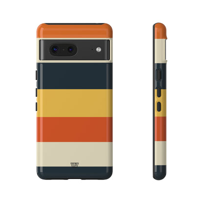 Rayas de atardecer en la playa | Funda resistente para teléfono