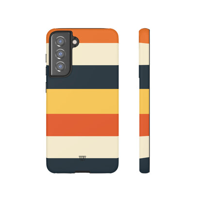 Rayas de atardecer en la playa | Funda resistente para teléfono