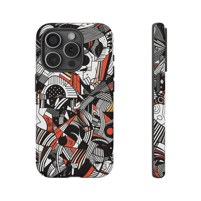 DOODLE ABSTRACTO #3 | Funda resistente para teléfono