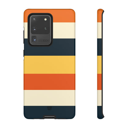 Rayas de atardecer en la playa | Funda resistente para teléfono