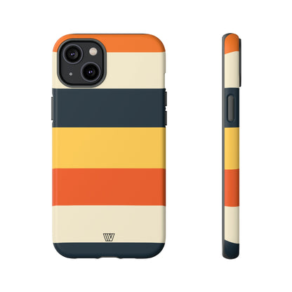 Rayas de atardecer en la playa | Funda resistente para teléfono