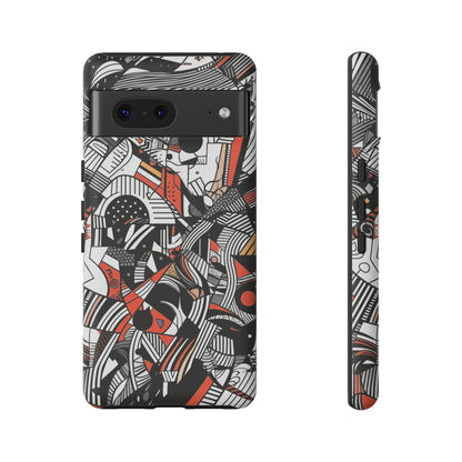 DOODLE ABSTRACTO #3 | Funda resistente para teléfono