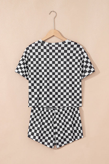 Checker T-Shirt and Skort Set