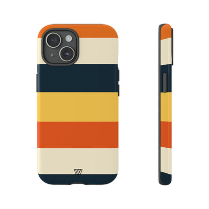Rayas de atardecer en la playa | Funda resistente para teléfono