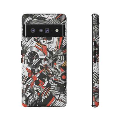 DOODLE ABSTRACTO #3 | Funda resistente para teléfono