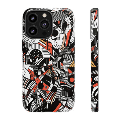 DOODLE ABSTRACTO #3 | Funda resistente para teléfono