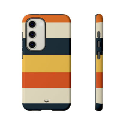 Rayas de atardecer en la playa | Funda resistente para teléfono