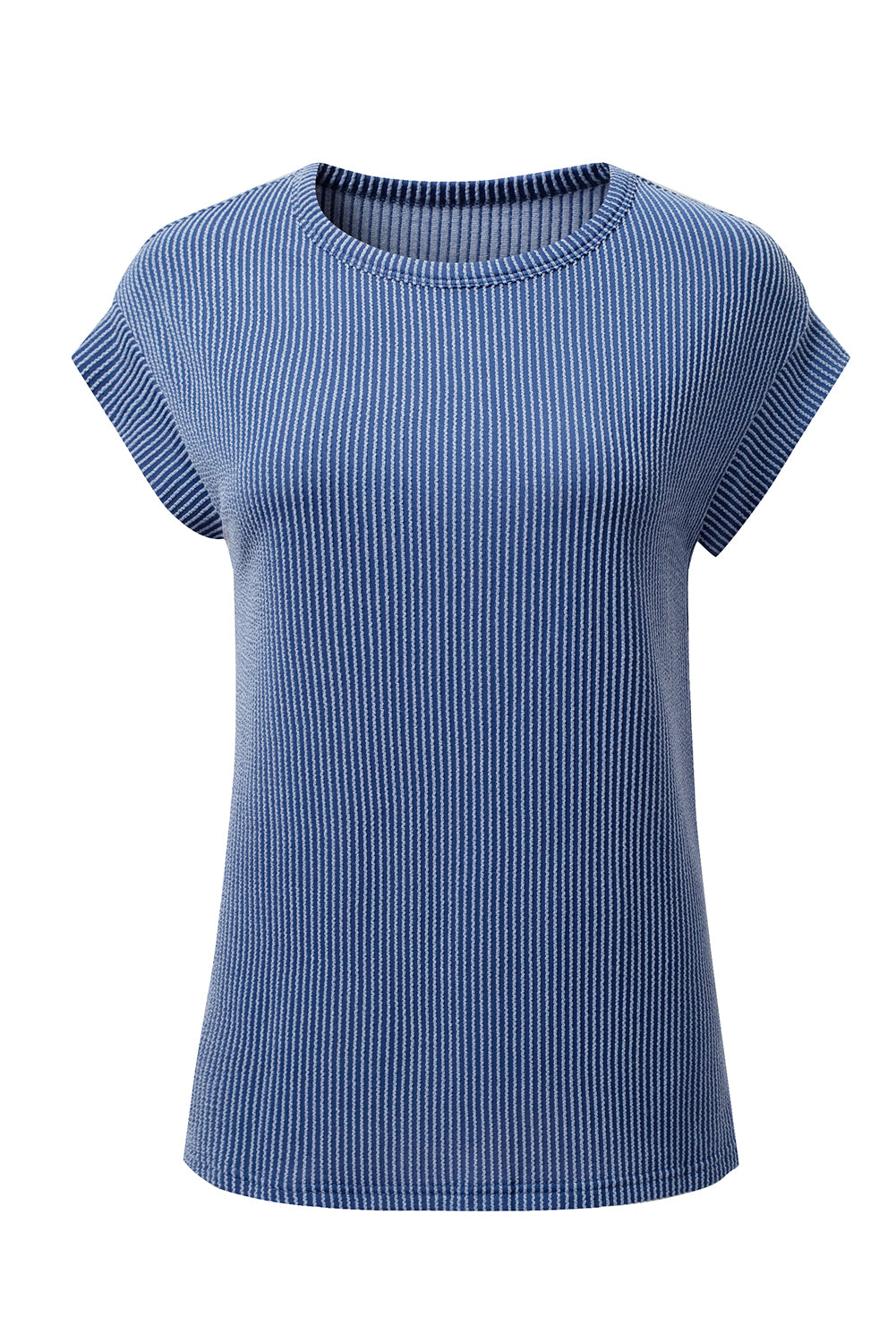Corded Knit Wide Sleeve T-Shirt
