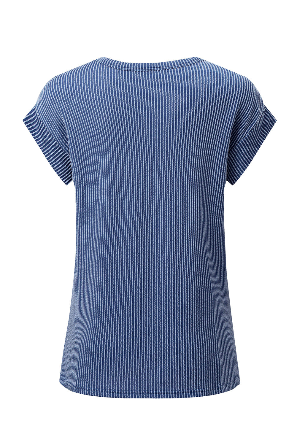 Corded Knit Wide Sleeve T-Shirt