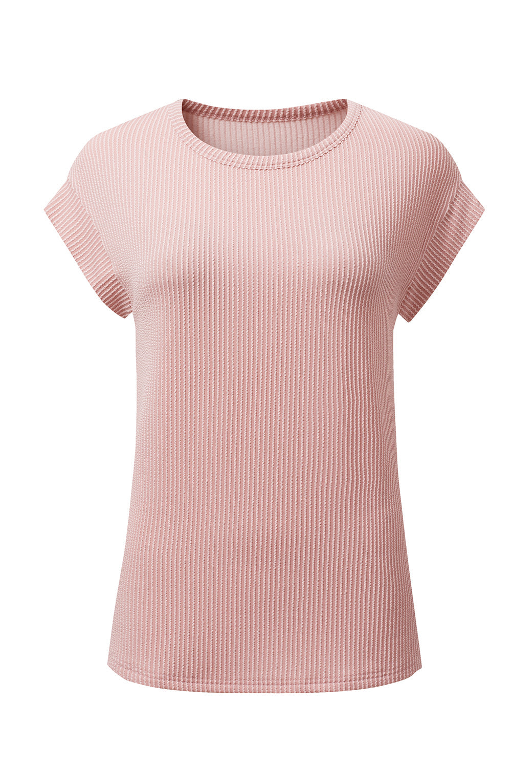 Corded Knit Wide Sleeve T-Shirt