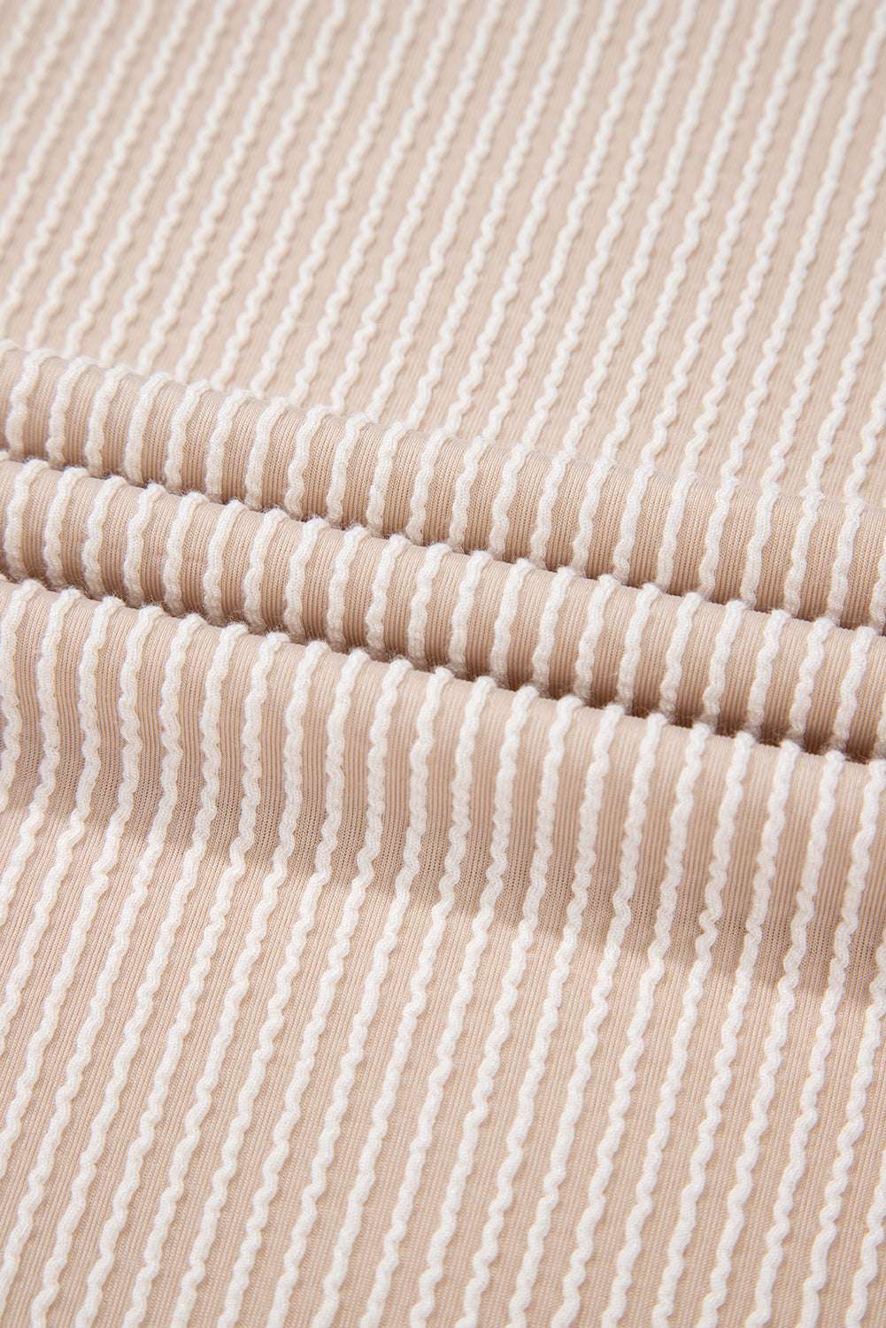 Corded Knit Wide Sleeve T-Shirt