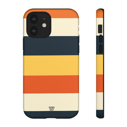 Rayas de atardecer en la playa | Funda resistente para teléfono