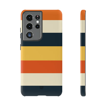 Rayas de atardecer en la playa | Funda resistente para teléfono