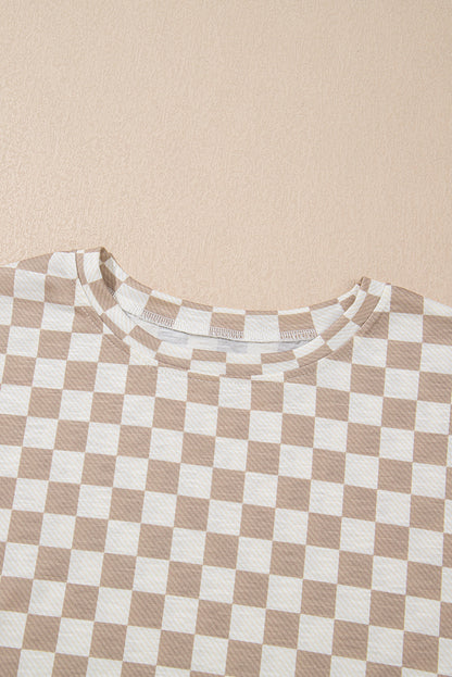 Checker T-Shirt and Skort Set