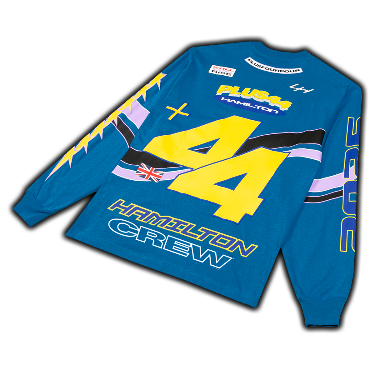 Camiseta de manga larga Hamilton Moto +44 - Azul