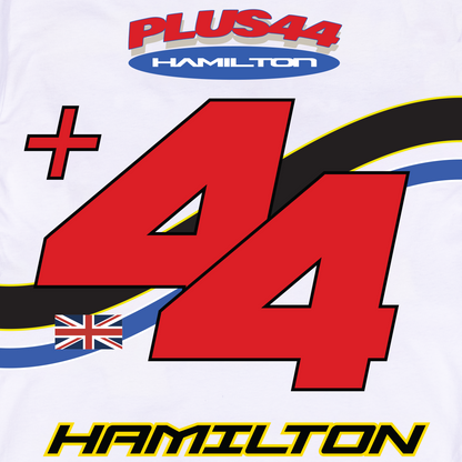 Camiseta de manga larga Hamilton Moto +44 - Blanca