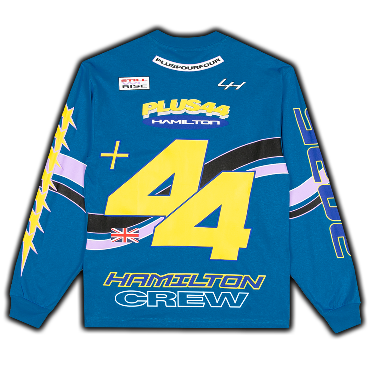 Camiseta de manga larga Hamilton Moto +44 - Azul