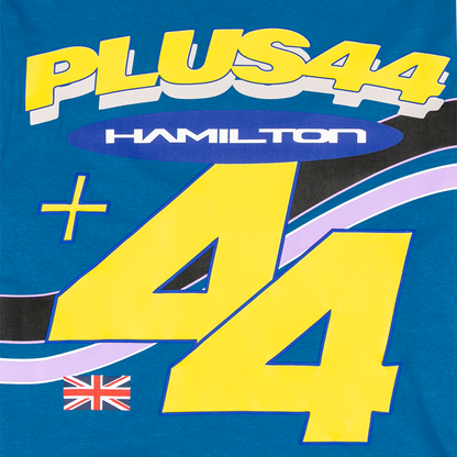 Camiseta de manga larga Hamilton Moto +44 - Azul