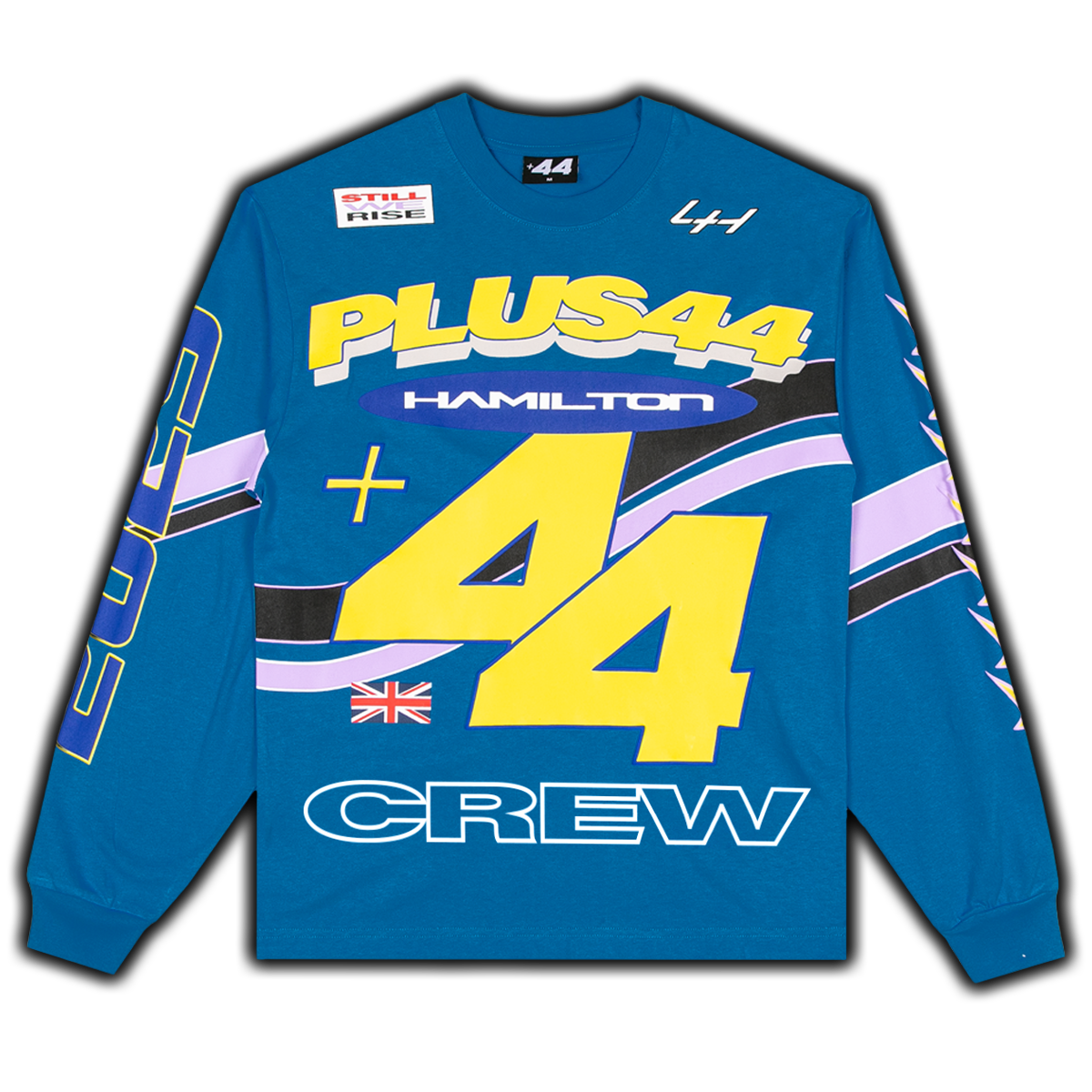 Camiseta de manga larga Hamilton Moto +44 - Azul