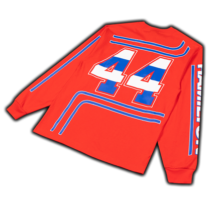 Camiseta de manga larga de carreras vintage PLUS44