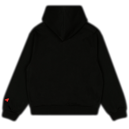 Sudadera con capucha universitaria +44 PLUS44 - Negra