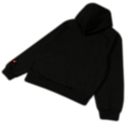 Sudadera con capucha universitaria +44 PLUS44 - Negra