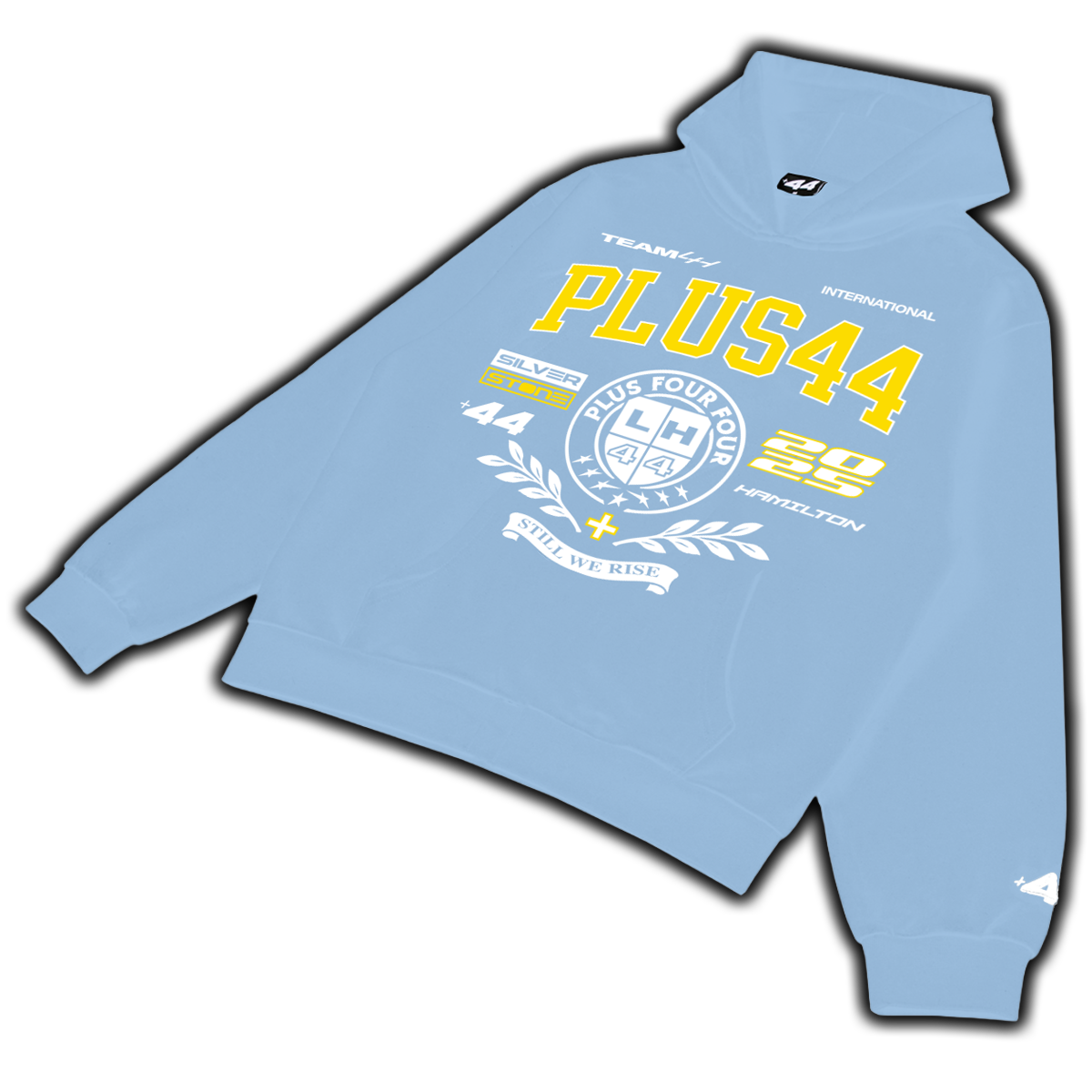 Sudadera universitaria +44 PLUS44 - Azul