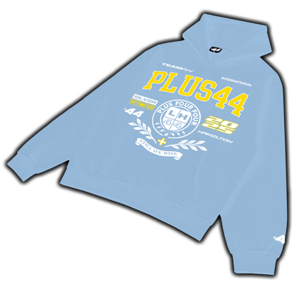 Sudadera universitaria +44 PLUS44 - Azul