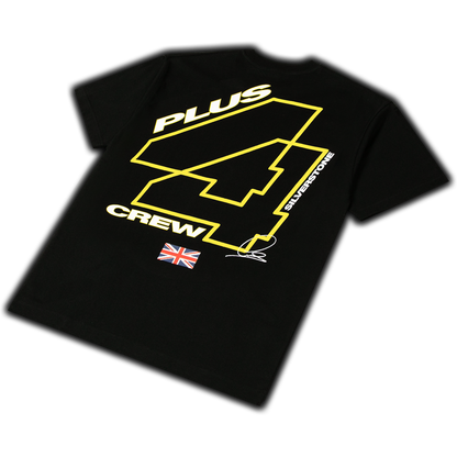 Camiseta +44 Silverstone Crew 2025 - Negra