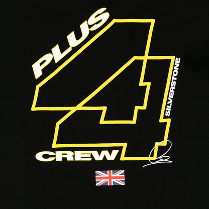 Camiseta +44 Silverstone Crew 2025 - Negra