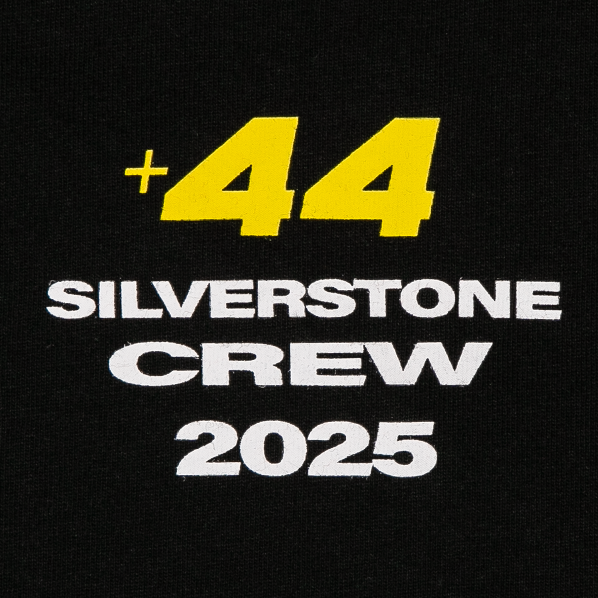 Camiseta +44 Silverstone Crew 2025 - Negra