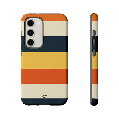 Rayas de atardecer en la playa | Funda resistente para teléfono