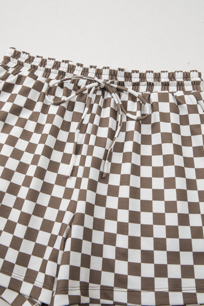 Checker Top and Shorts Set