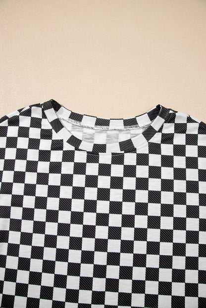 Checker T-Shirt and Skort Set
