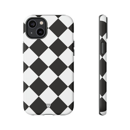 DIAMANTE BLANCO Y NEGRO | Funda resistente para teléfono