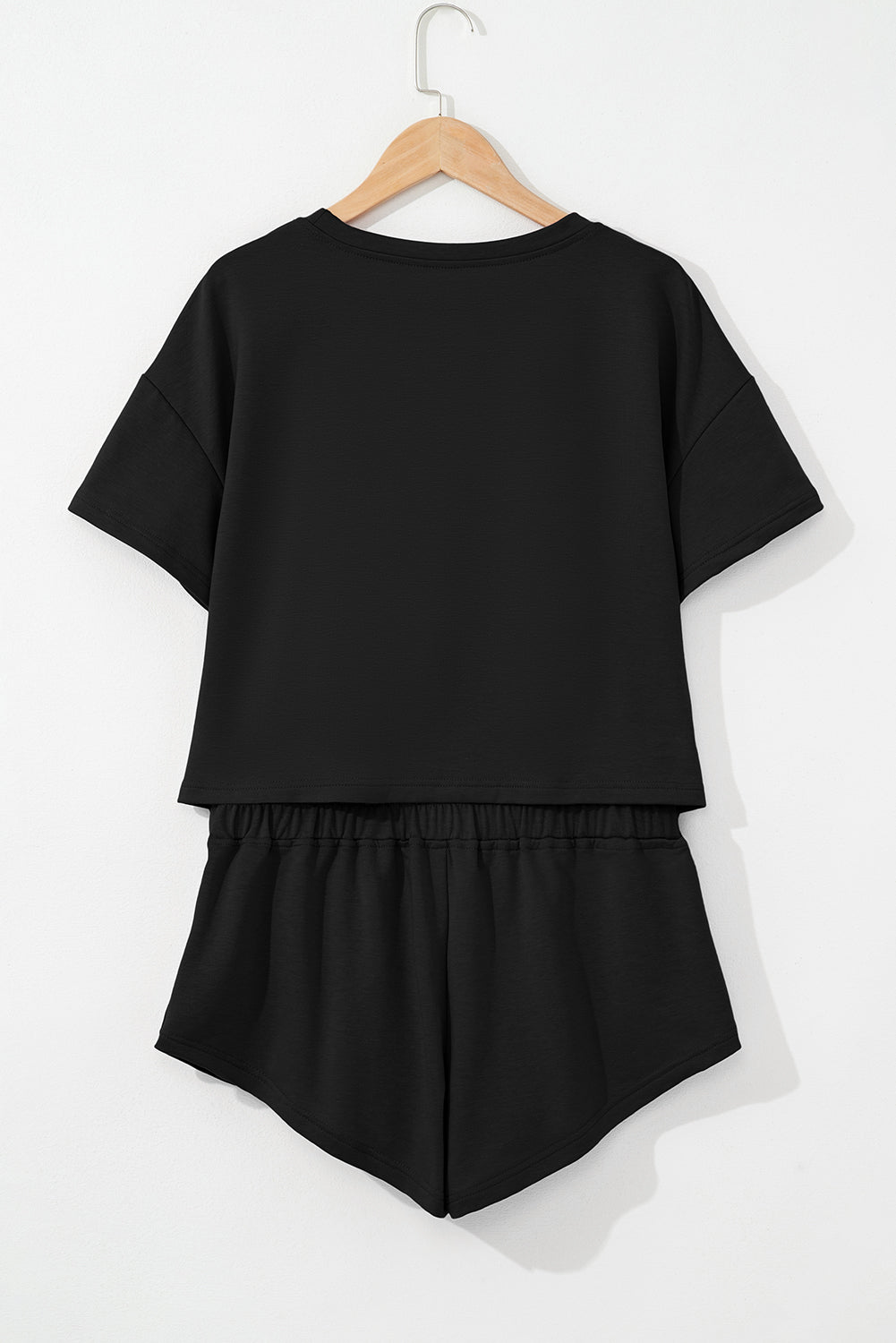 Cropped Tee and Ruffle Skort Set