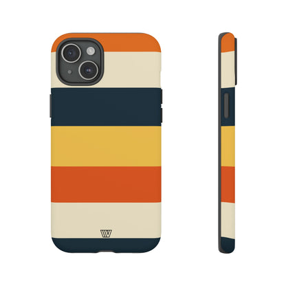 Rayas de atardecer en la playa | Funda resistente para teléfono