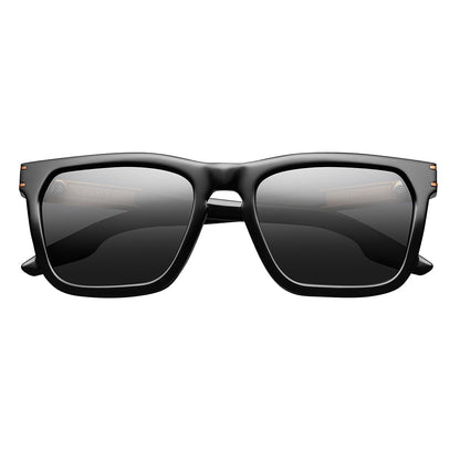 Gravitas: Lente AR pulida en negro y cobre/gris